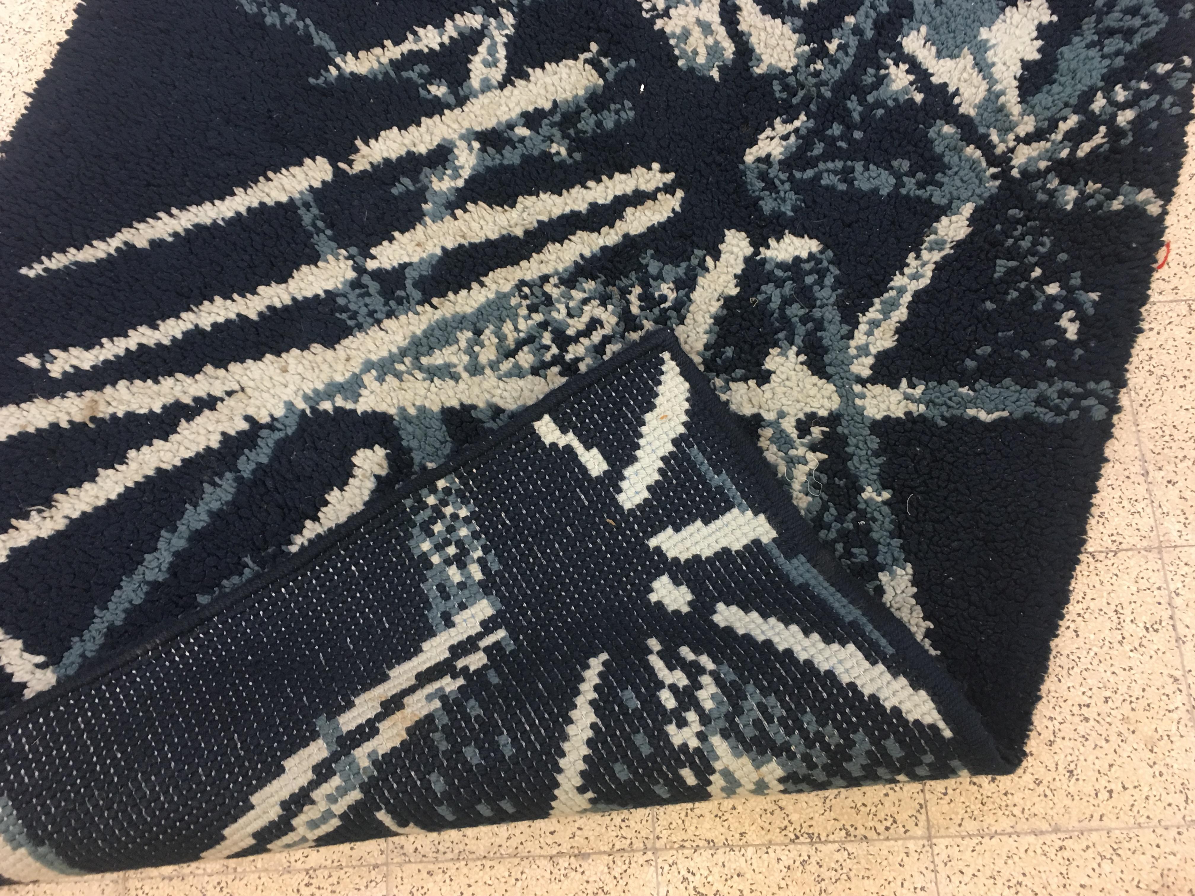 Mid-20th Century Thick Wool Carpet, circa 1970 For Sale