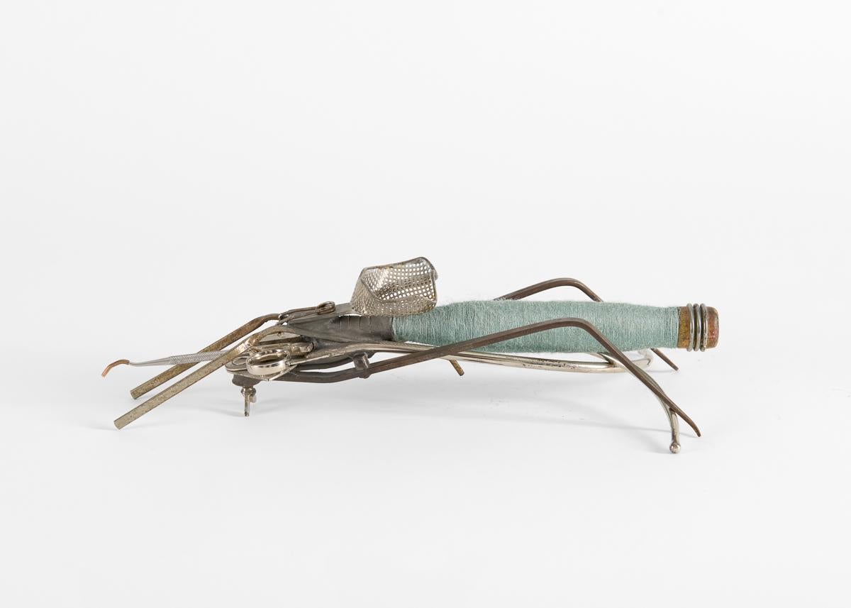 Thierry Despont was best-known for his very successful architectural practice—but he was also an accomplished artist. Some of his most interesting works are a series of sculptures fashioned out of found—often industrial or farm—tools or components.
