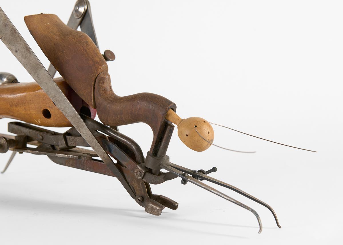 Thierry Despont was best-known for his very successful architectural practice—but he was also an accomplished artist. Some of his most interesting works are a series of sculptures fashioned out of found—often industrial or farm—tools or components.