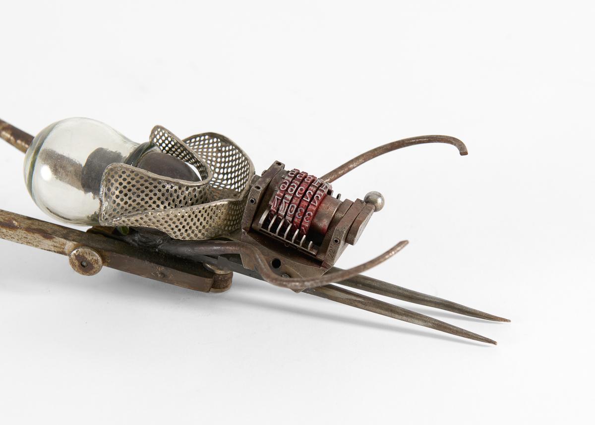 Thierry Despont was best-known for his very successful architectural practice—but he was also an accomplished artist. Some of his most interesting works are a series of sculptures fashioned out of found—often industrial or farm—tools or components.