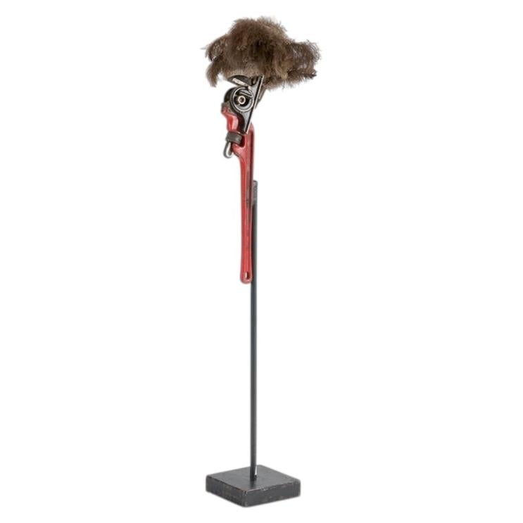 Thierry Despont, Found Object Sculpture of a Mask on Stand, US, 2008