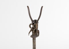 Thierry Despont, Found Object Sculpture of a Mask on Stand, US, c. 2006