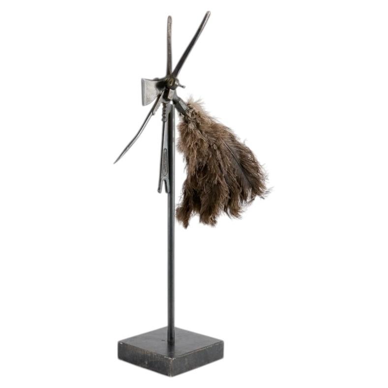 Thierry Despont, Found Object Sculpture of a Mask on Stand, US, c. 2006 For Sale