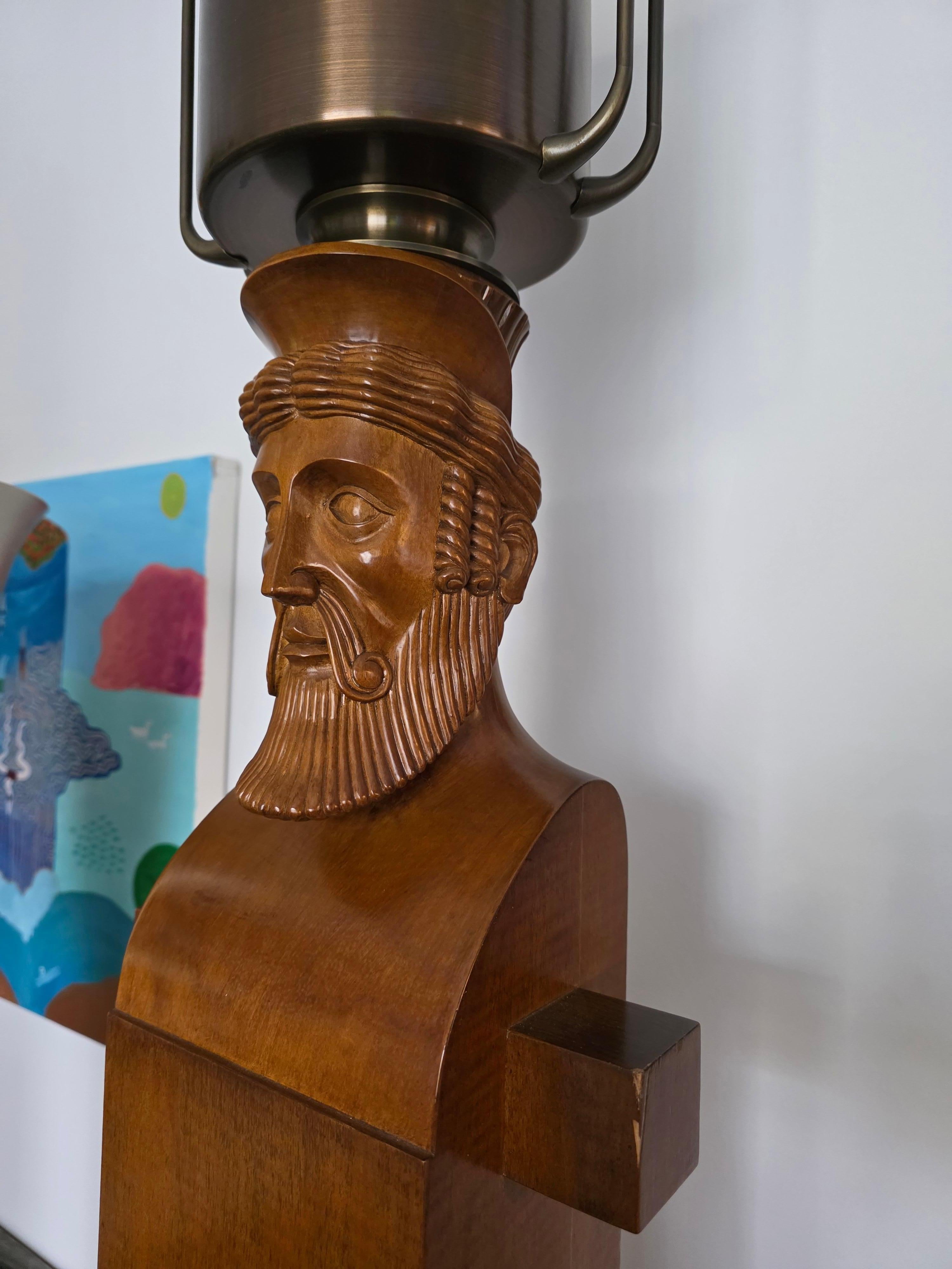 Lámpara de pie Thierry Despont Hyperion de Abedul y Bronce Hecho a mano en venta