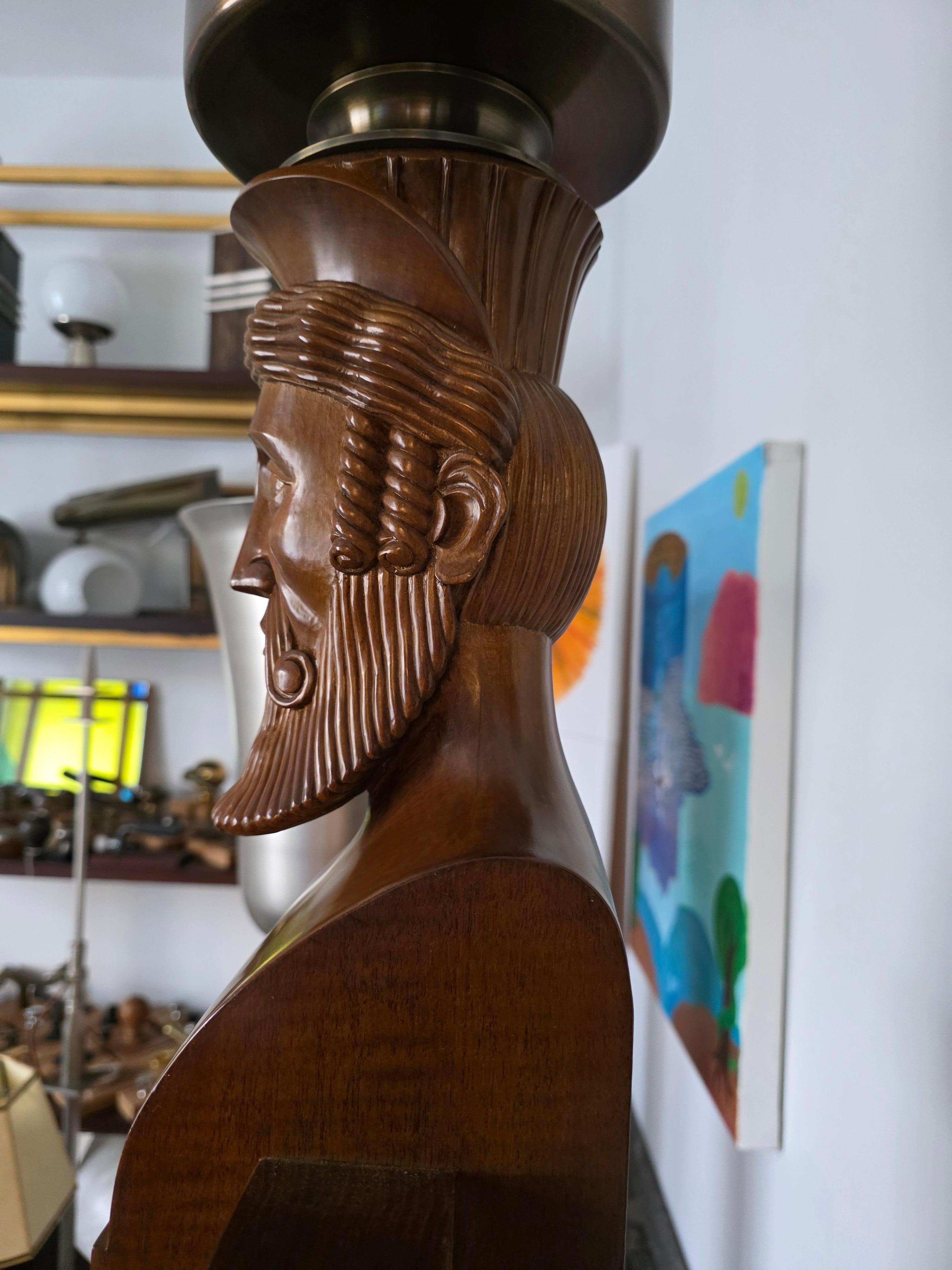 Lámpara de pie Thierry Despont Hyperion de Abedul y Bronce en Excelente estado para la venta en Hudson, NY