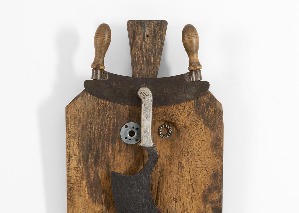Thierry Despont was best-known for his very successful architectural practice—but he was also an accomplished artist. Some of his most interesting works are a series of sculptures fashioned out of found—often industrial or farm—tools or components.