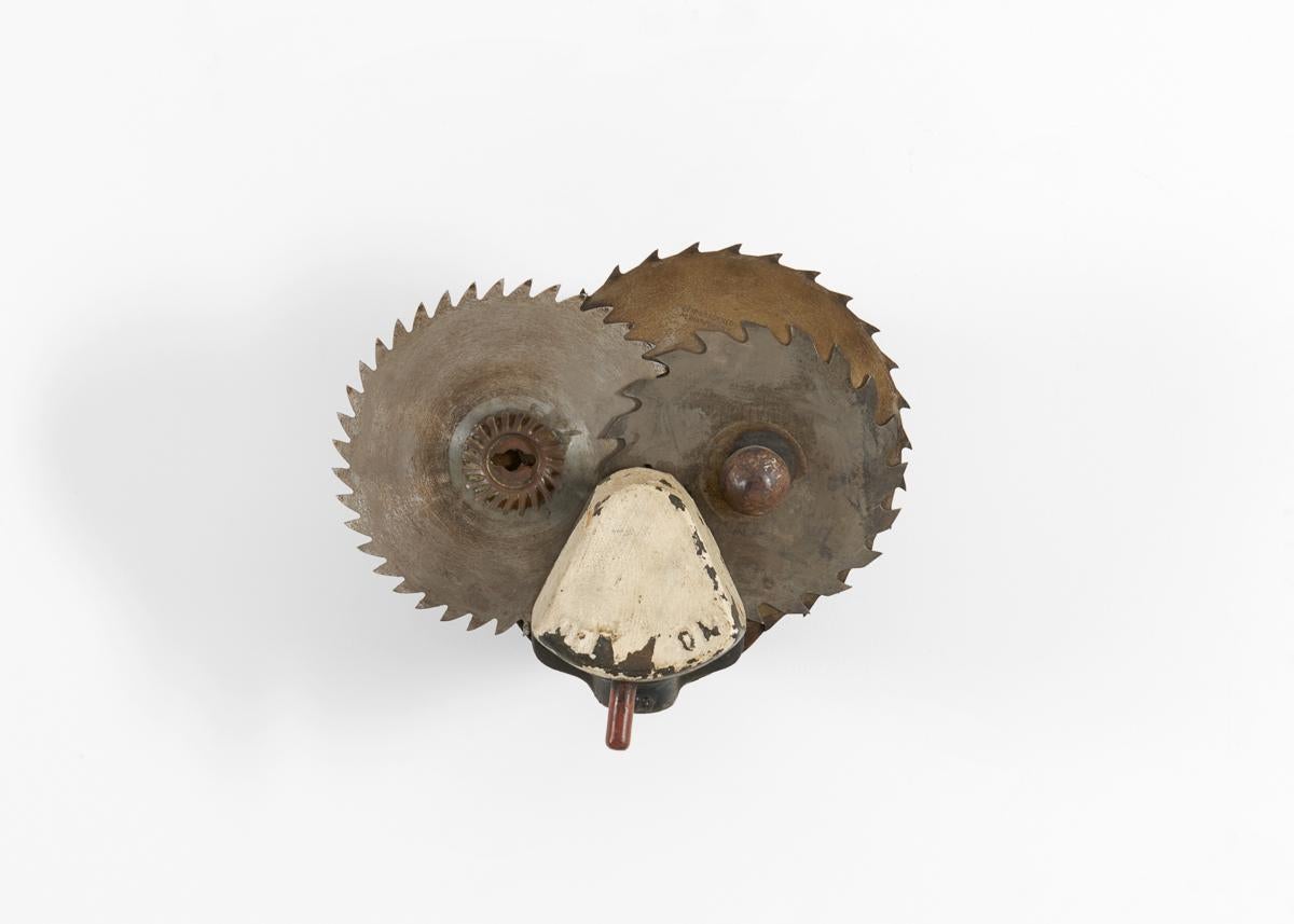 Metal Thierry Despont, Mask 70, Found Object Mask Sculpture, US, 2007 For Sale