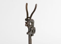 Thierry Despont, Espécimen 49, Escultura de objetos encontrados de una máscara sobre soporte, 2009