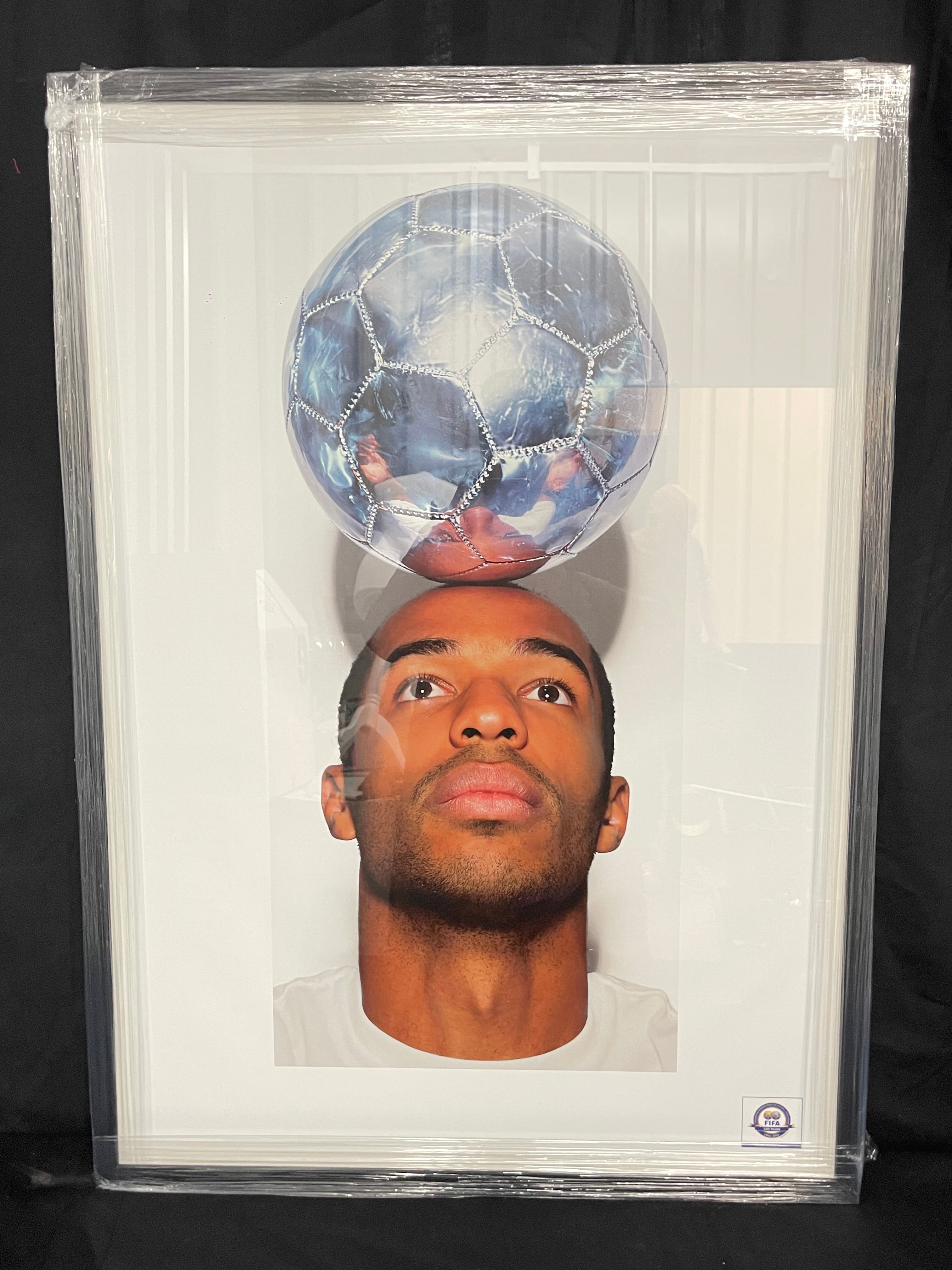 Thierry Henri
One of a series of photograph by photographer Marc Quinn from the FIFA 100 Exhibition held at the Royal Academy of Art in 2004. Pele was asked to select 100 of the greatest current and retired footballers to be photographed by 18 of