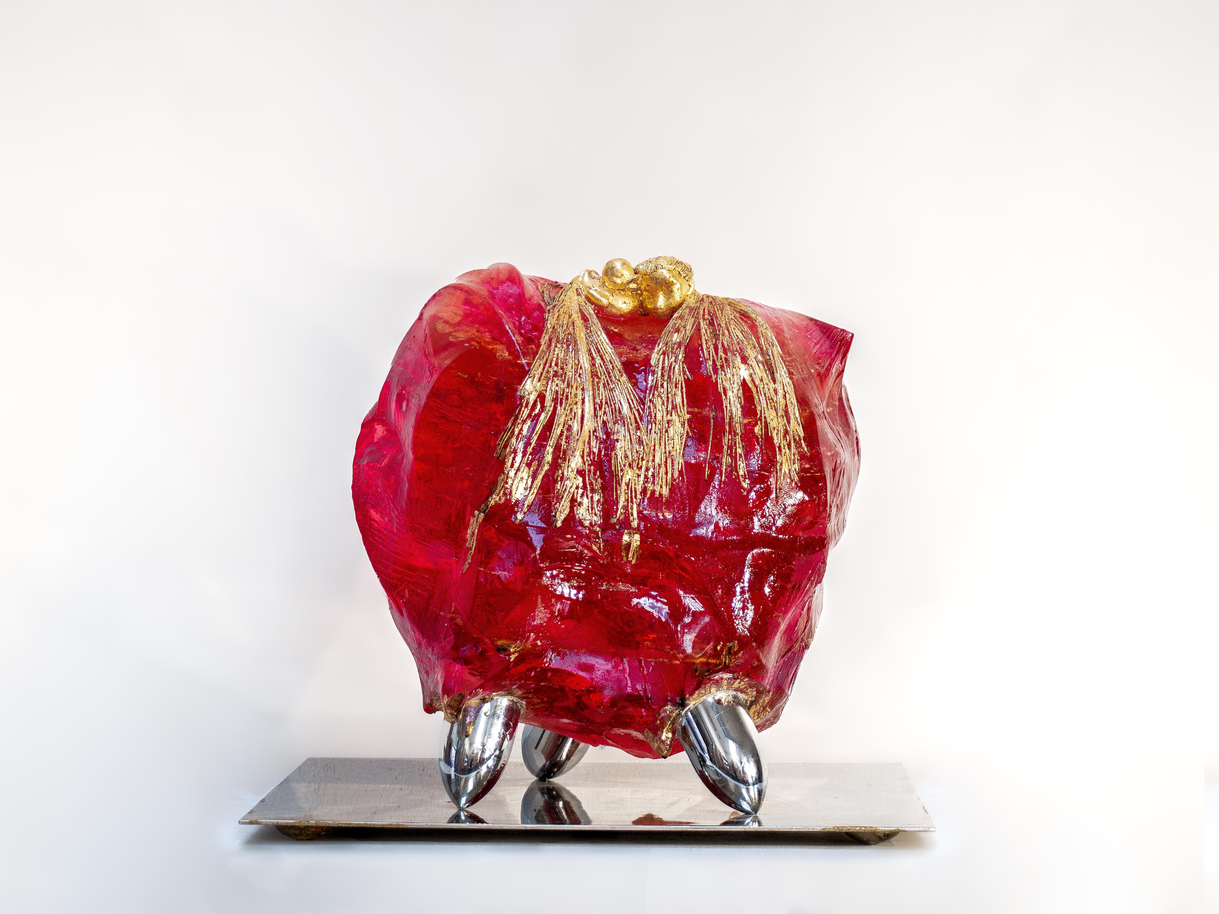 Thierry Job Figurative Sculpture - AI, Eliza, for $79.99 per year I Love You