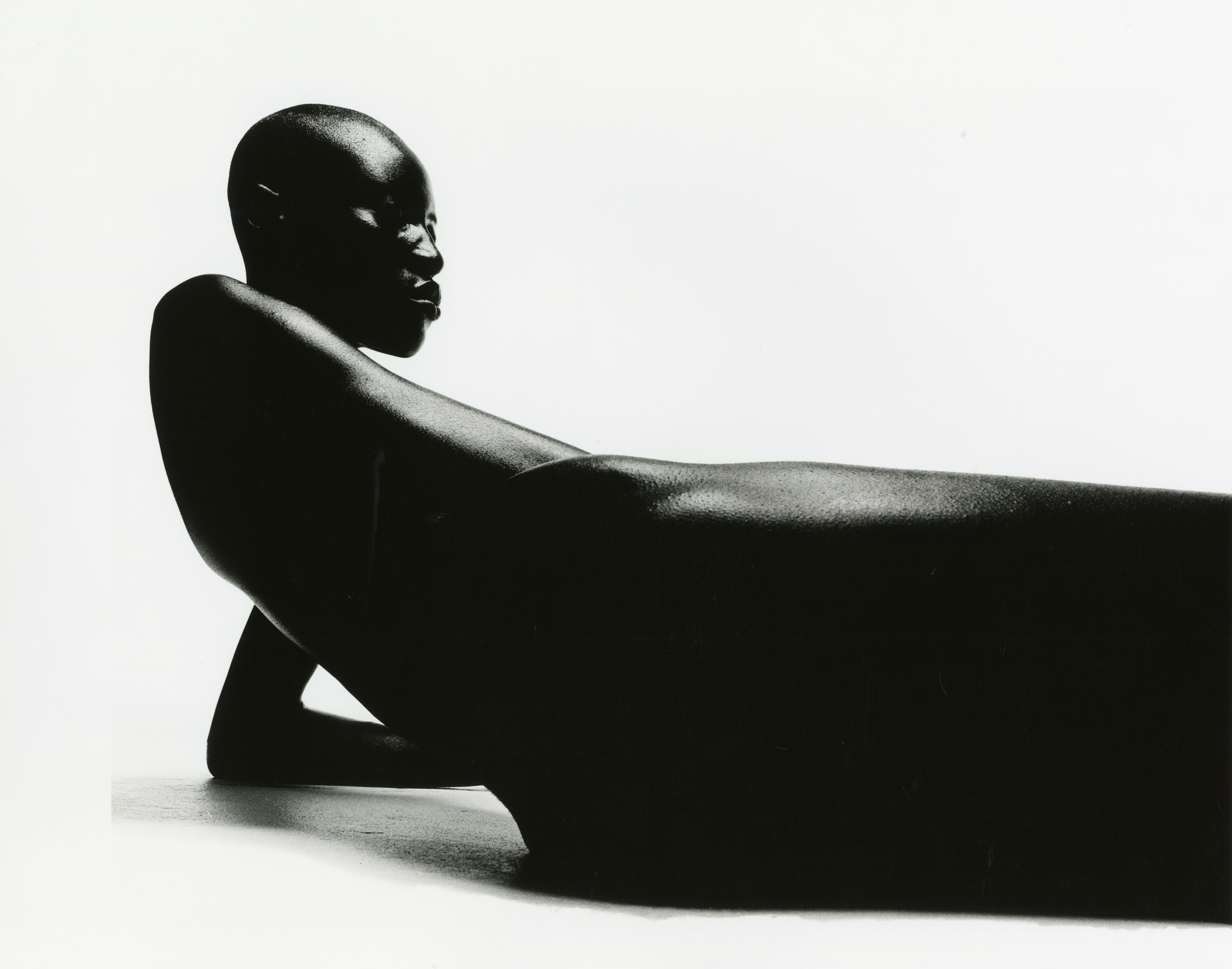 Thierry Le Gouès Black and White Photograph - Prisca, Paris 1997
