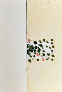 Oil painting on paper and charcoal, unique piece of large dimensions