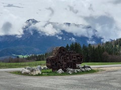 No.020125 by Thierry Martenon -  Monumental Abstract Wood Sculpture, Outdoor Art