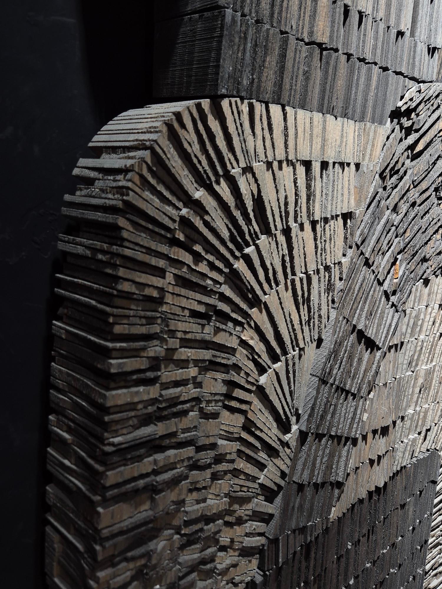 No.061222 di Thierry Martenon - scultura in legno di grandi dimensioni, astratta, geometrica in vendita 10