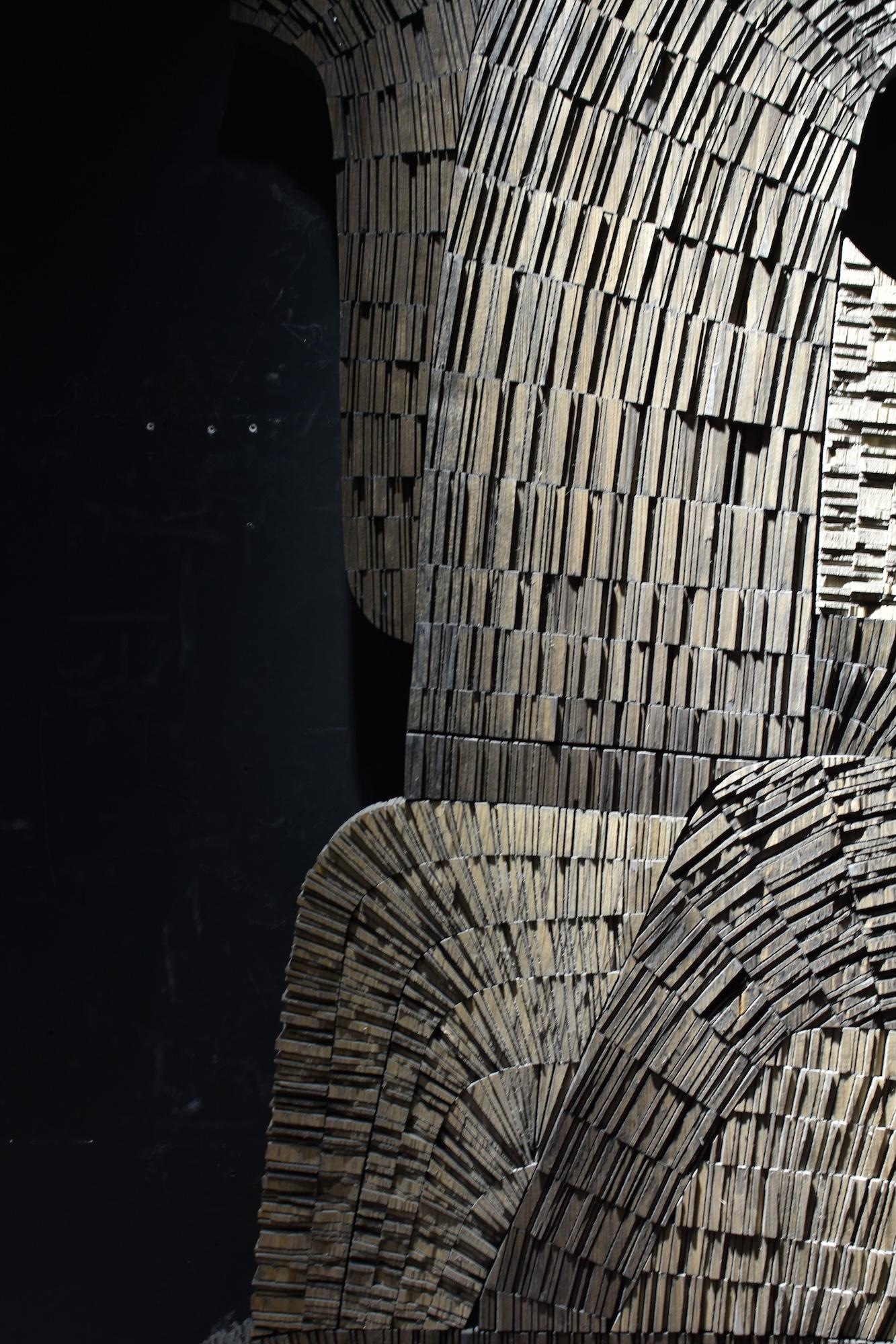 No.061222 di Thierry Martenon - scultura in legno di grandi dimensioni, astratta, geometrica in vendita 12