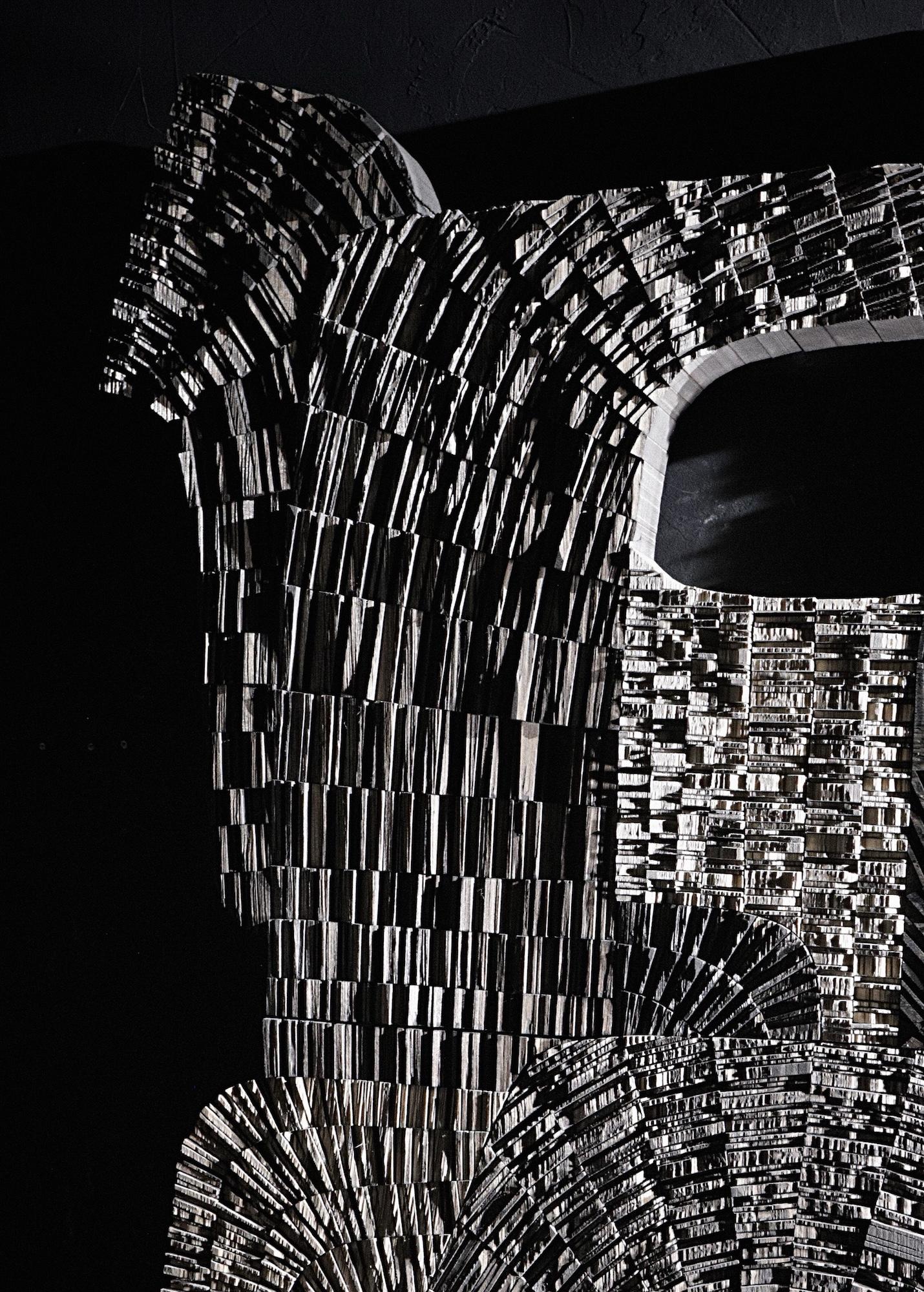 No.061222 di Thierry Martenon - scultura in legno di grandi dimensioni, astratta, geometrica in vendita 6