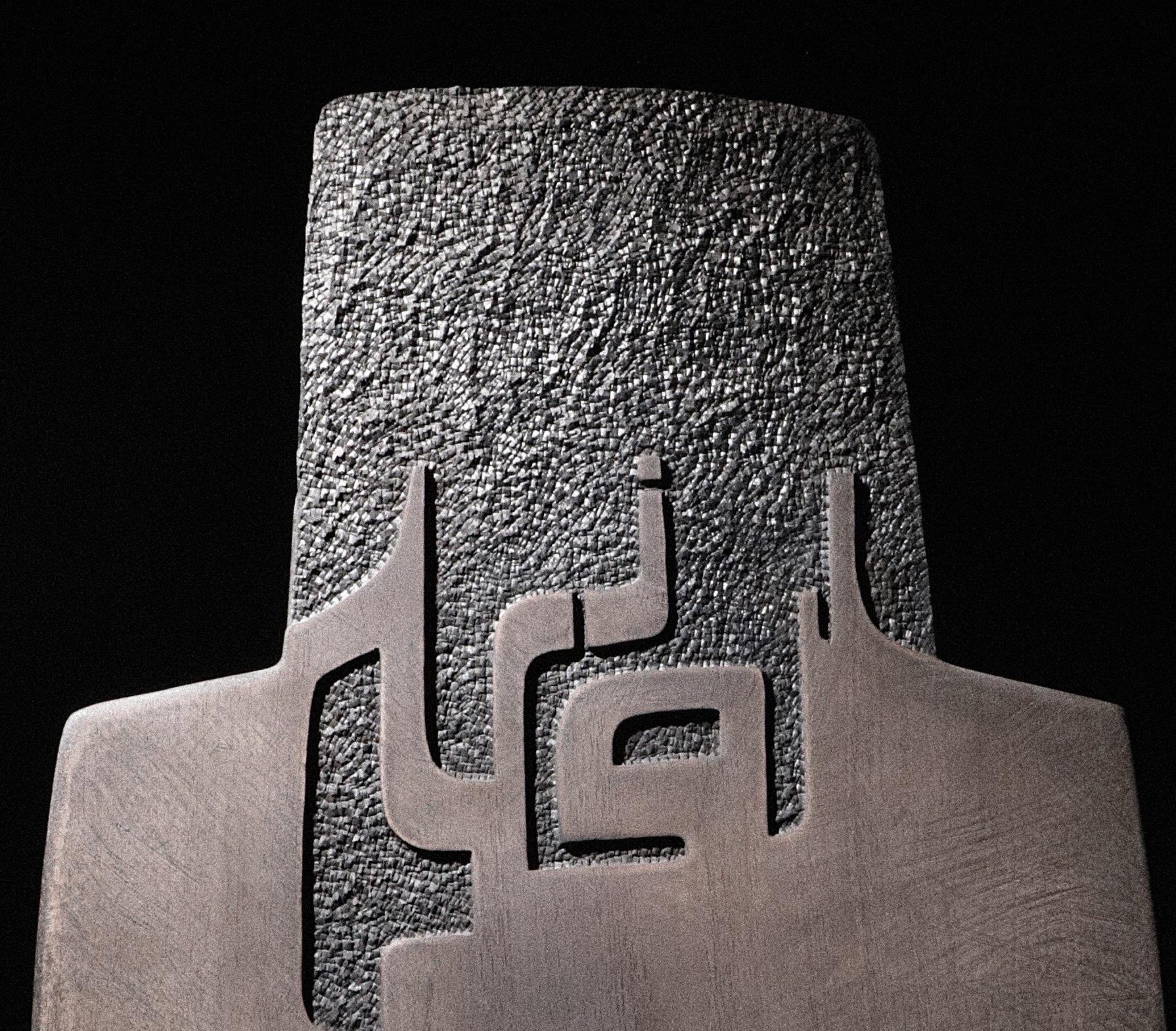 No.091122 de Thierry Martenon - grande sculpture abstraite, géométrique, bois, totem en vente 12