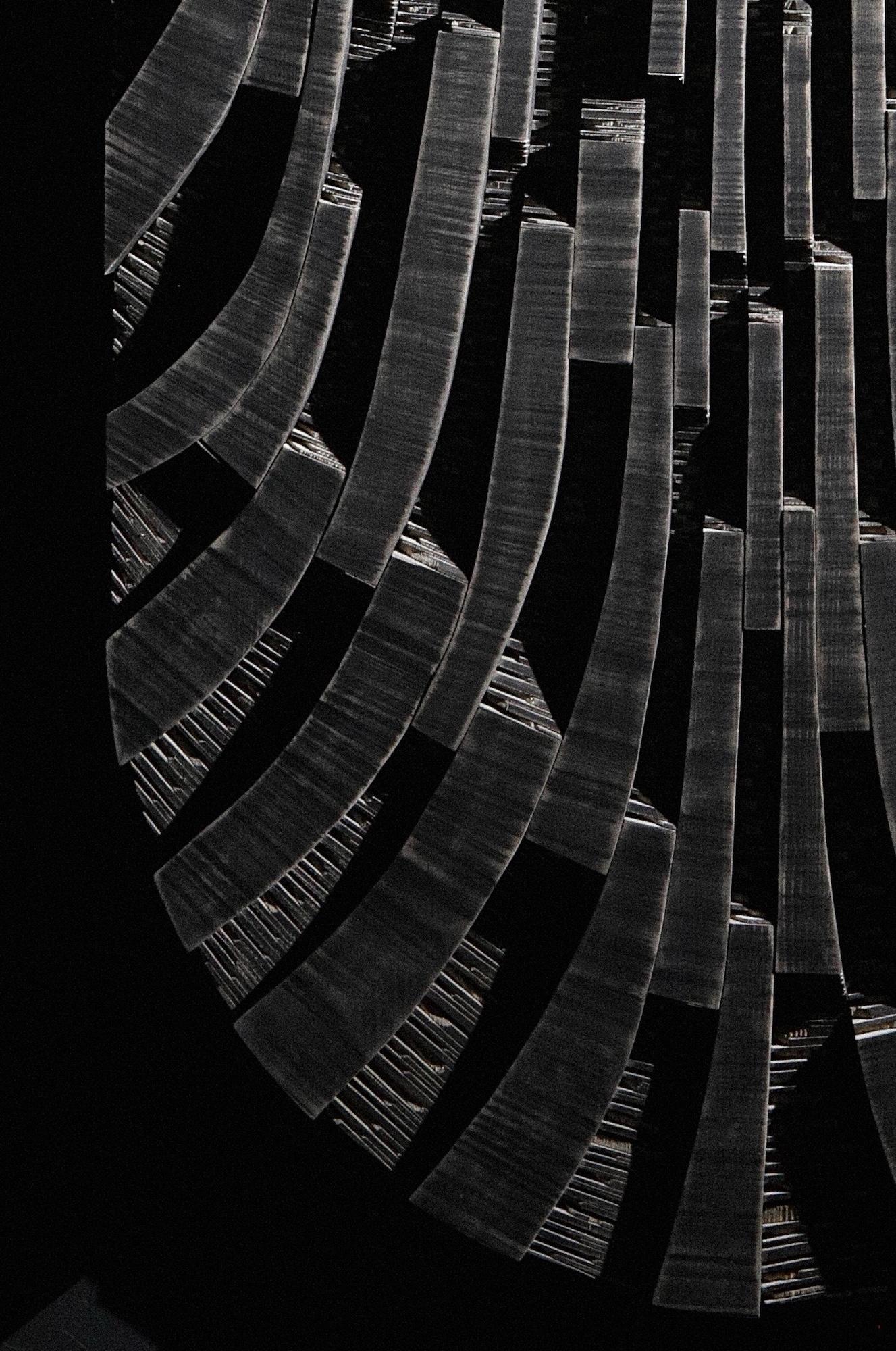 No.201022 di Thierry Martenon - scultura da parete di grandi dimensioni, geometrica astratta, Wood in vendita 6