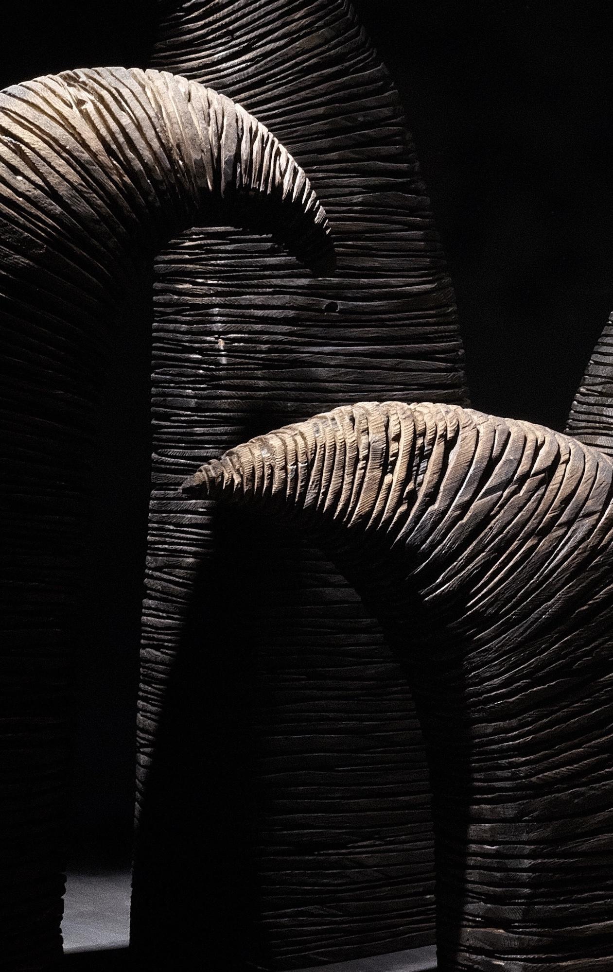 No.210624 di Thierry Martenon - scultura da parete di grandi dimensioni, geometrica astratta, Wood in vendita 9