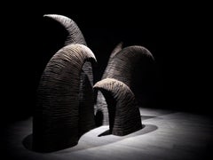 No.210624 by Thierry Martenon - large wall sculpture, abstract geometric, wood