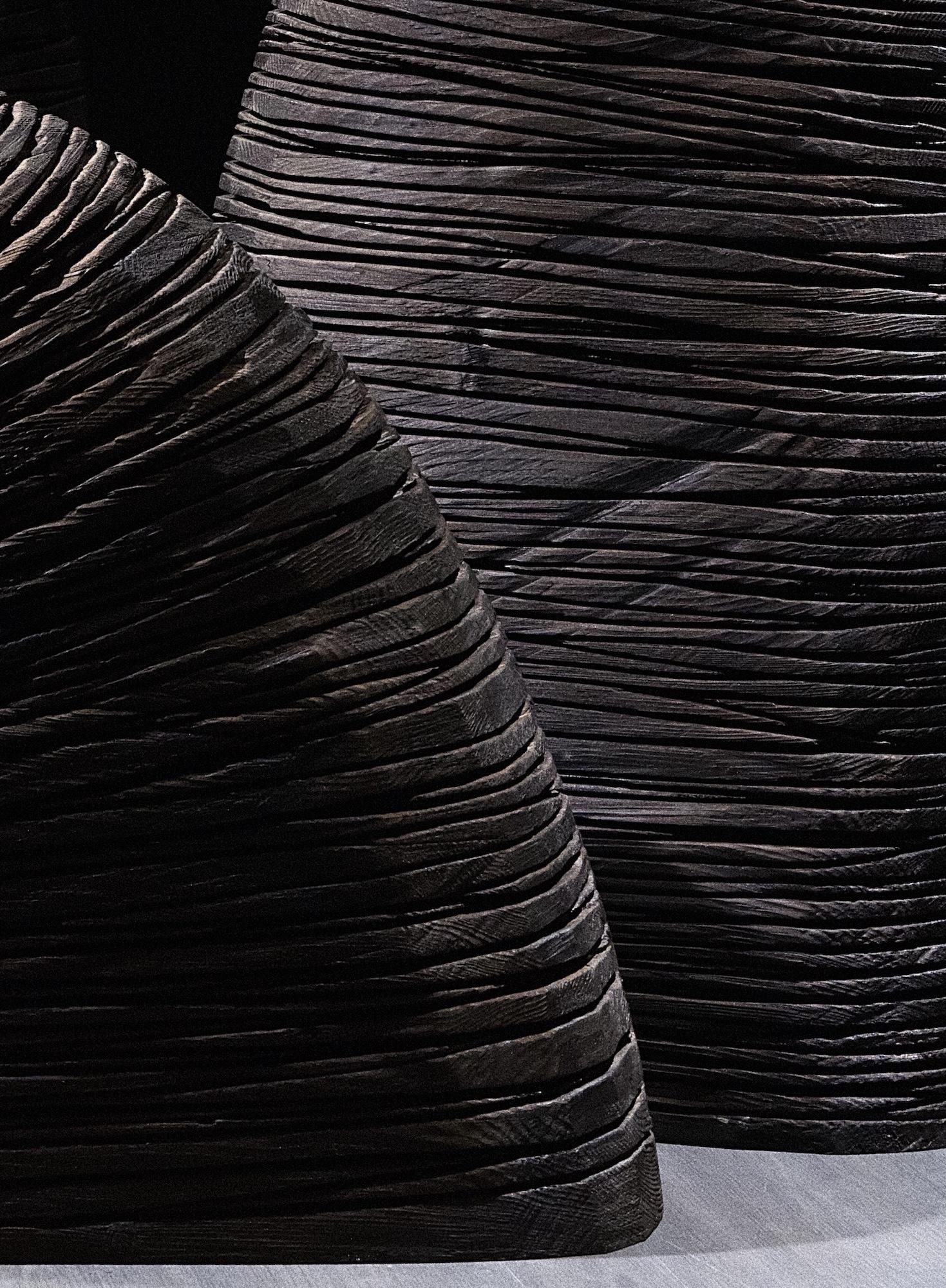 No.210624 di Thierry Martenon - scultura da parete di grandi dimensioni, geometrica astratta, Wood in vendita 7