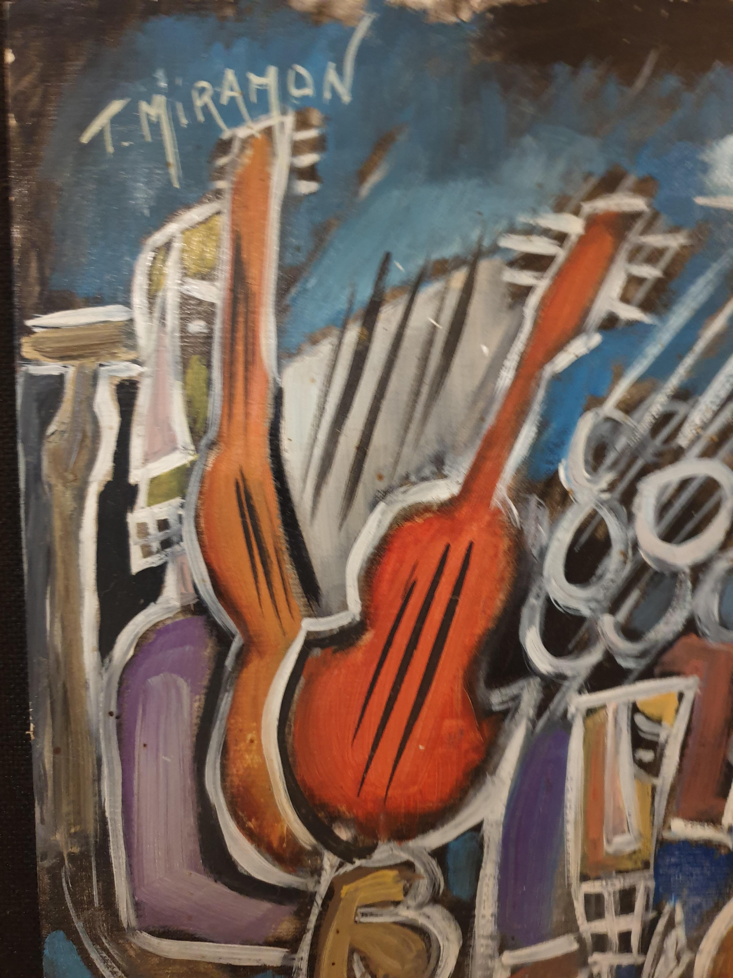 Jazz-Nacht. (Abstrakter Expressionismus), Painting, von Thierry Miramon