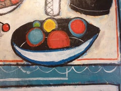 Tischlandschaft, Das Leben ist eine Schale aus Kirschen.