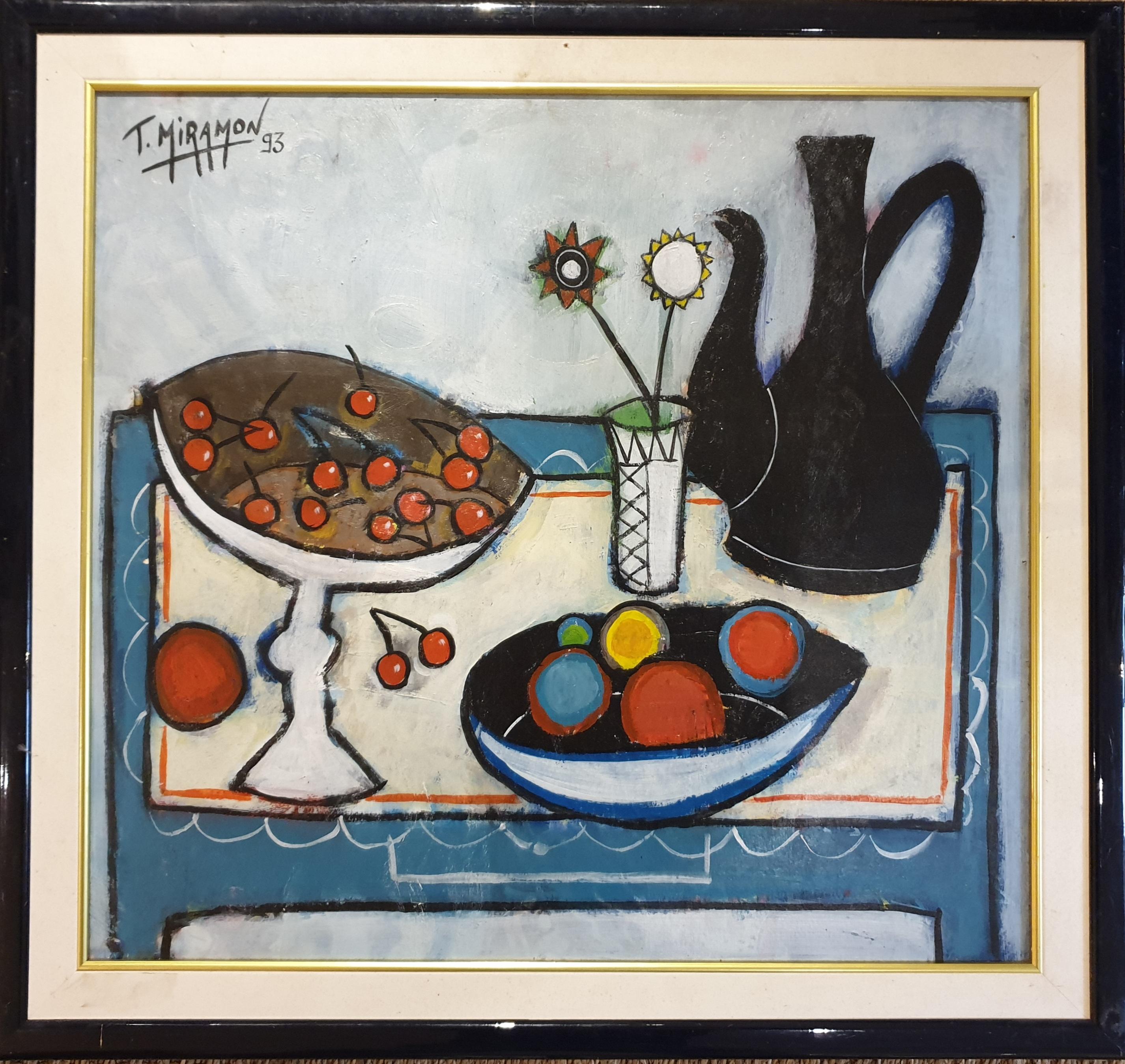 Thierry Miramon Interior Painting - Tablescape, Life is a Bowl of Cherries.