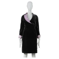 Thierry Mugler 1980s Luxurious Velvet Wrap Dress