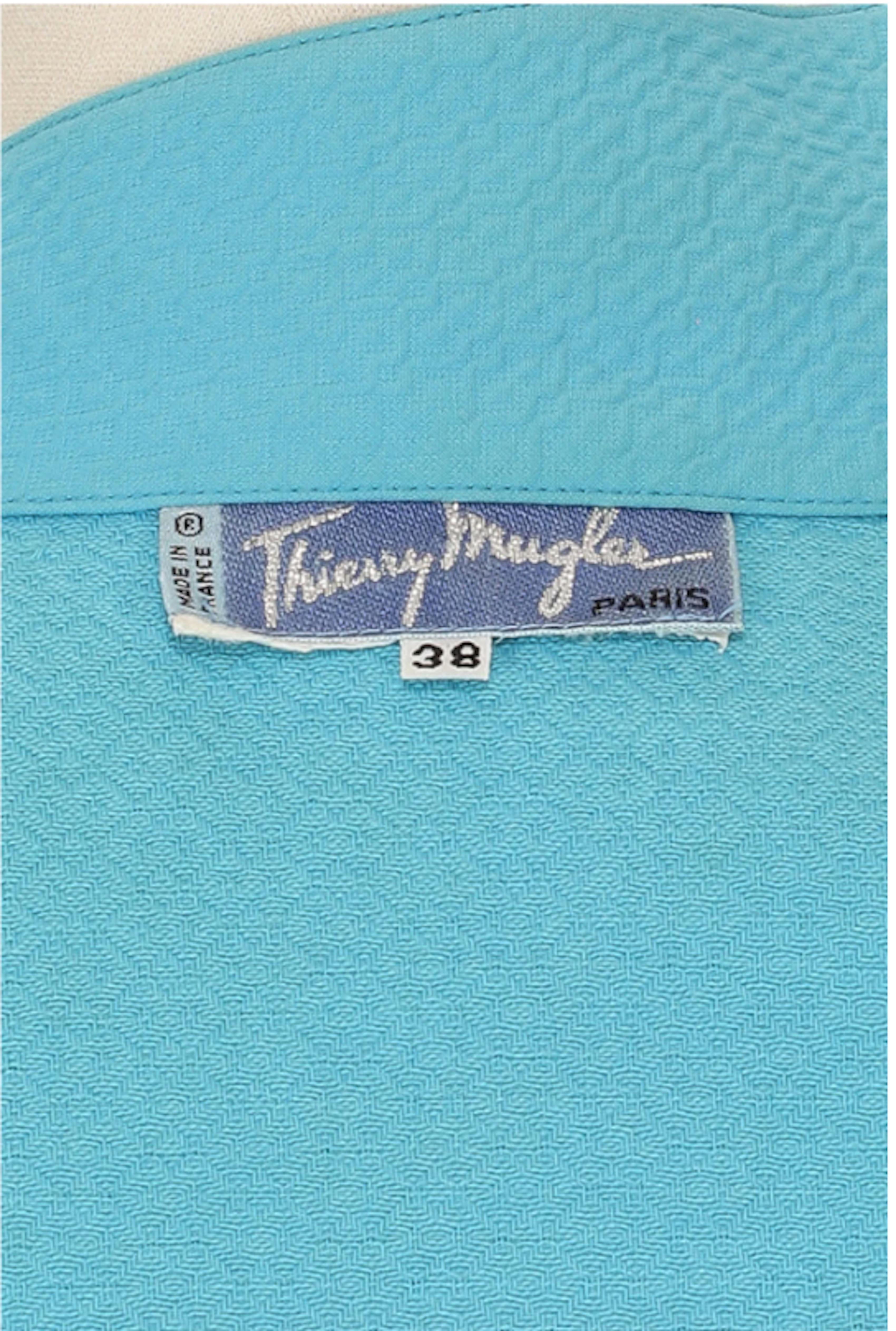 Women's Thierry Mugler 1980s Mini Wrap Dress For Sale