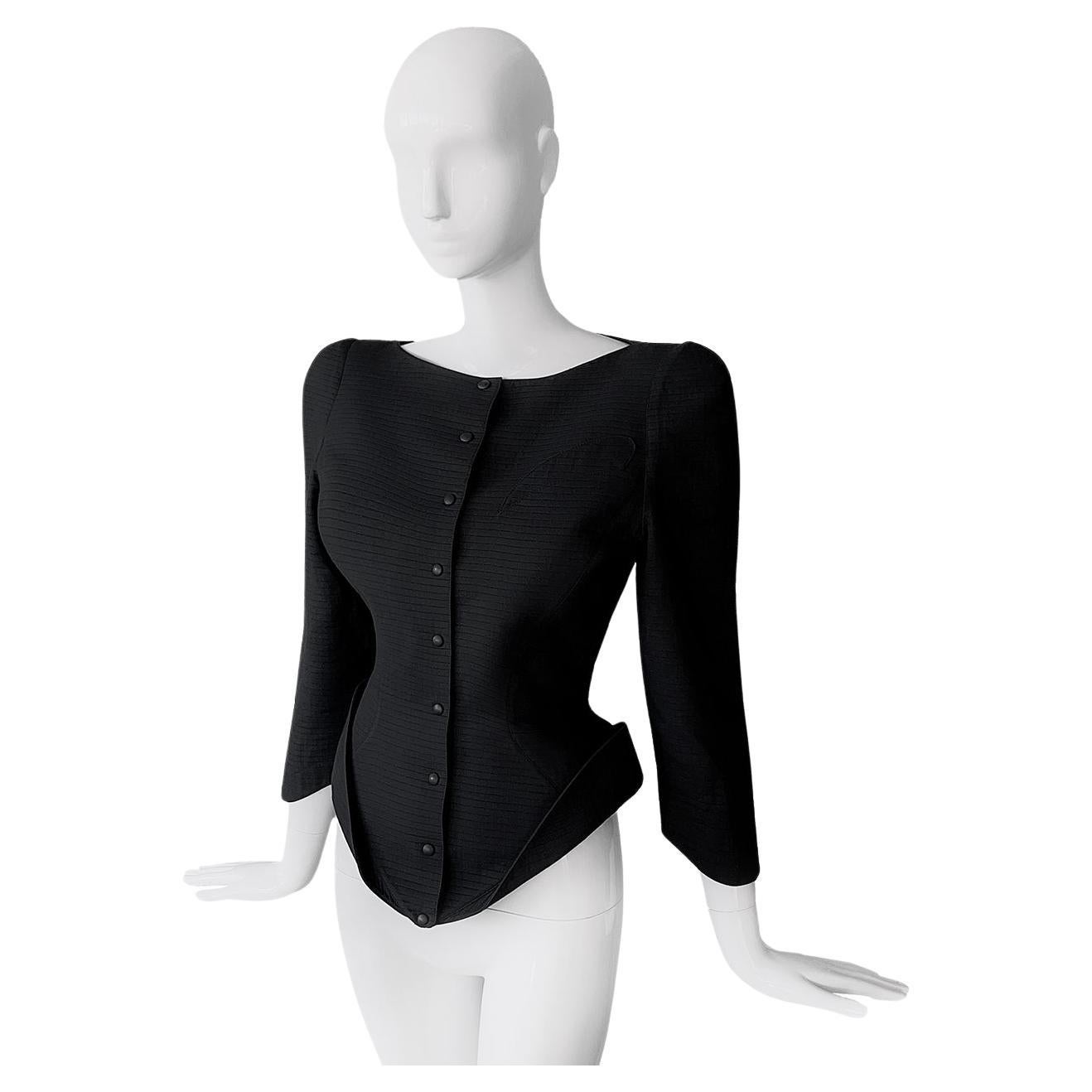 Thierry Mugler 1989 Dramatic Sculptural  Avant- Garde Jacket Top For Sale