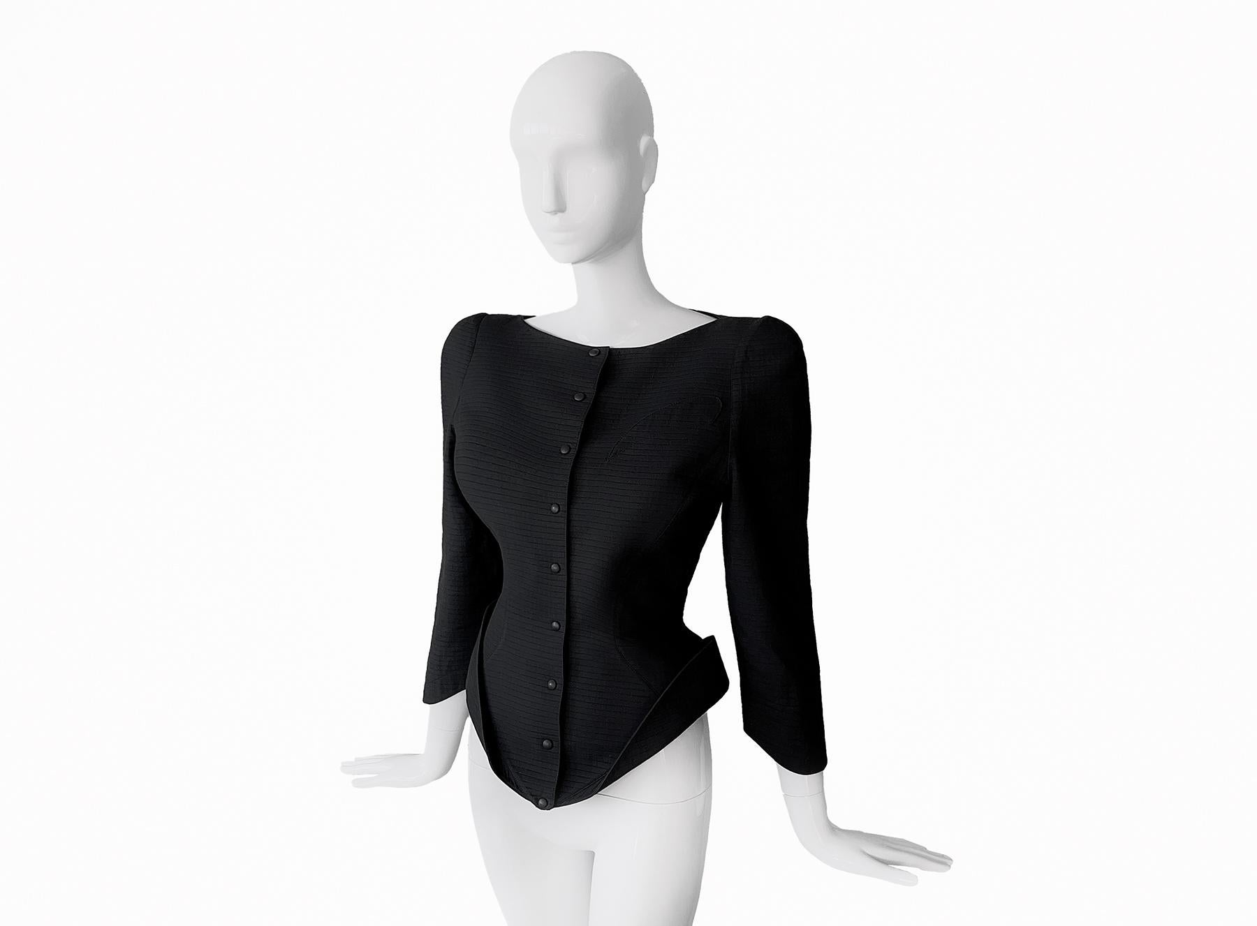 Thierry Mugler 1989 Dramatic Sculptural  Avant- Garde Jacket Top For Sale 2