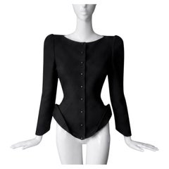 Thierry Mugler 1989 Dramatic Sculptural  Avant- Garde Jacket Top