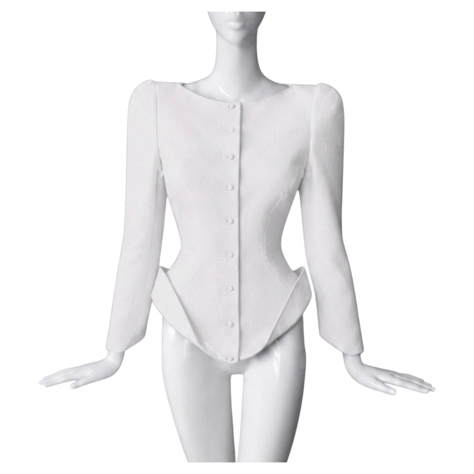 Thierry Mugler 1989 Dramatic Sculptural Avant- Garde Jacket Top