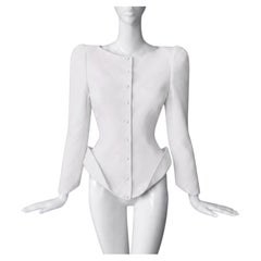 Thierry Mugler 1989 Dramatic Sculptural Avant- Garde Jacket Top