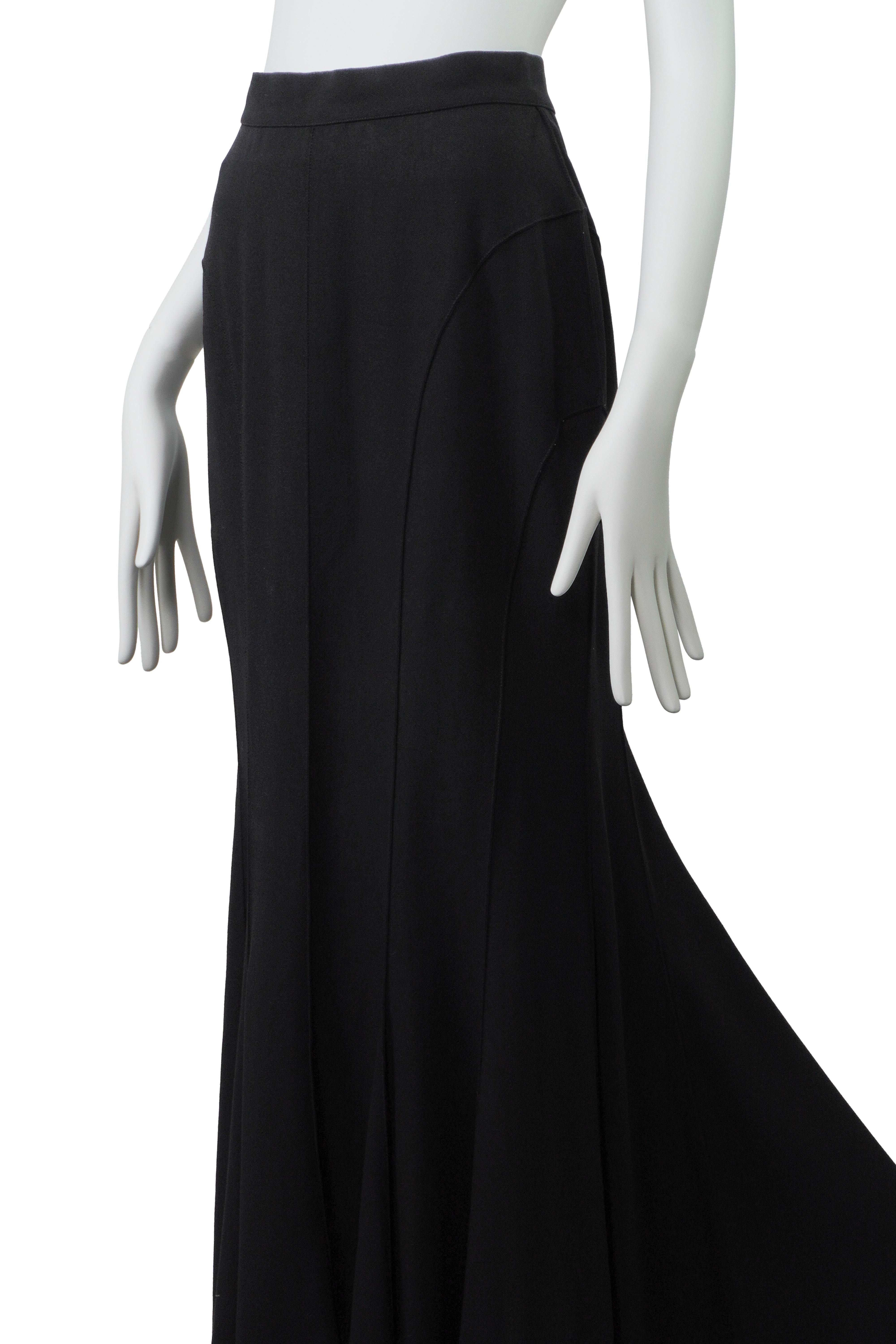 THIERRY MUGLER Falda sirena escultural años 90 FR38 en Excelente estado para la venta en Berlin, BE