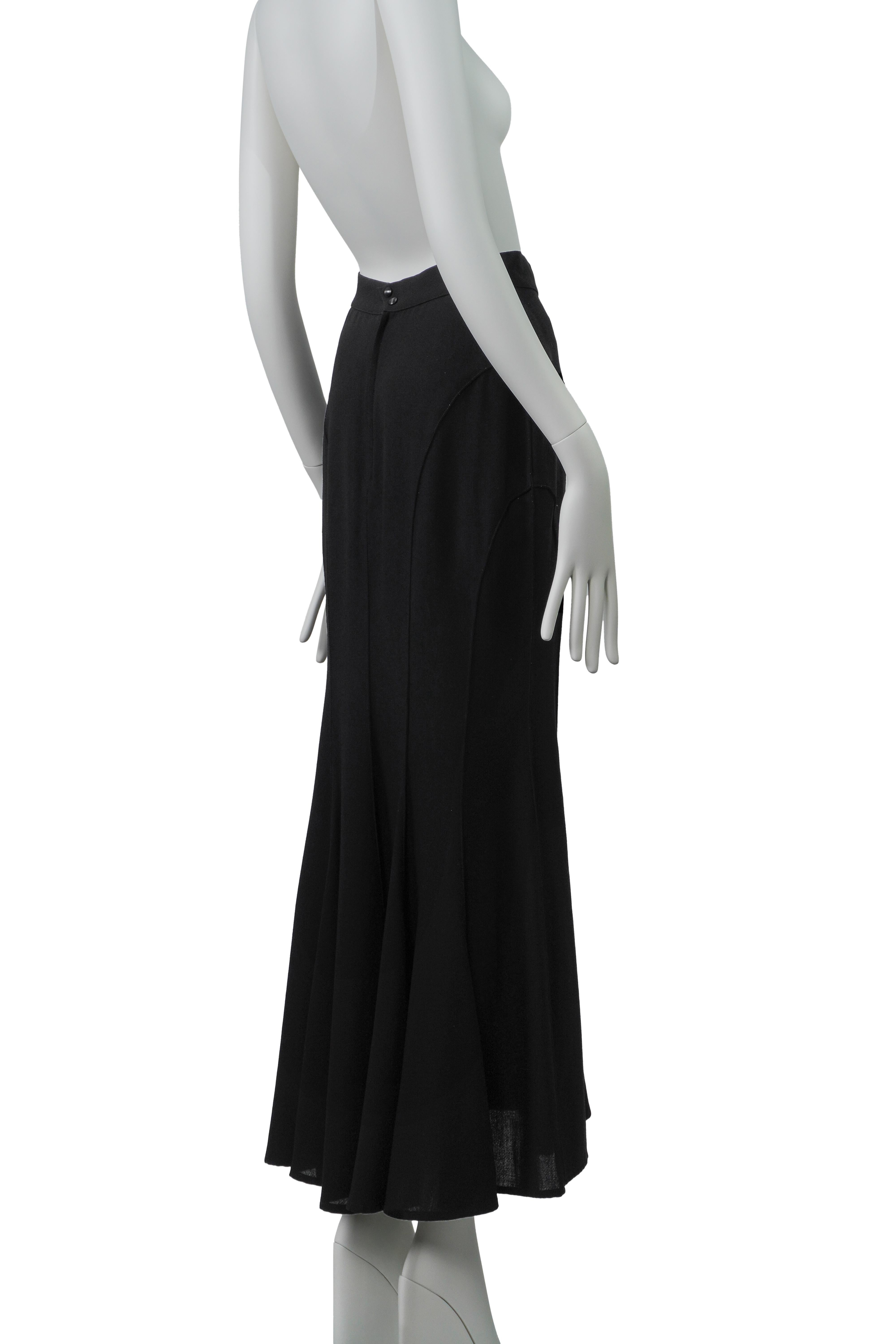 THIERRY MUGLER Falda sirena escultural años 90 FR38 en venta 3