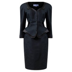 THIERRY MUGLER 1990s Sculptural Tailored Hourglass Suit