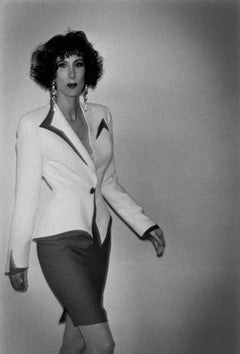 Thierry Mugler 1993 Jacket Red White Stunning Sharp Silhouette