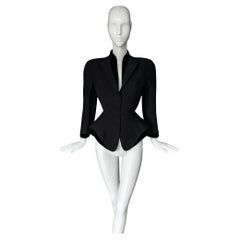 Thierry Mugler 1995 Sculptural Black Jacket