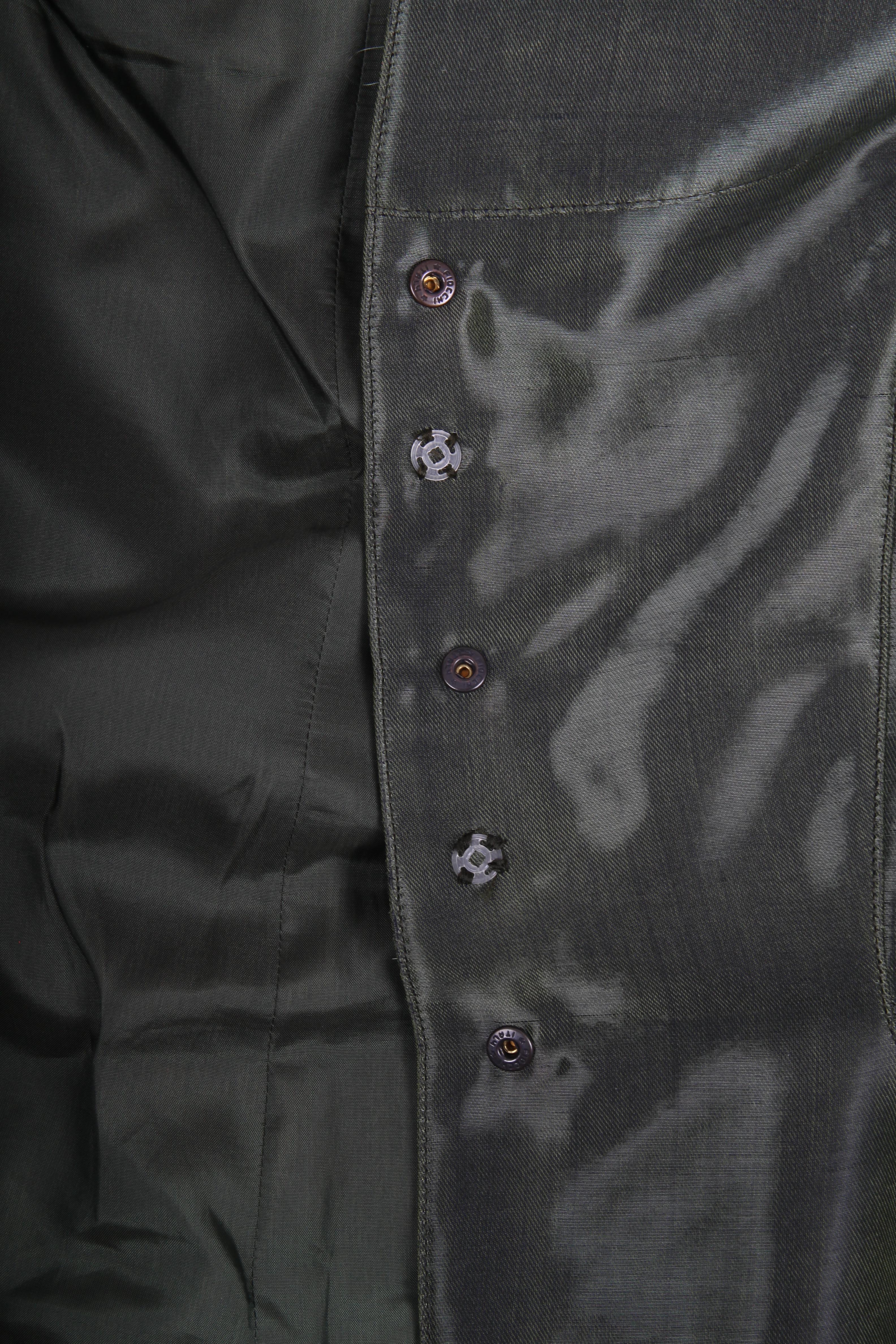 Thierry Mugler 2-pcs Suit Jacket & Skirt - olive green im Angebot 2