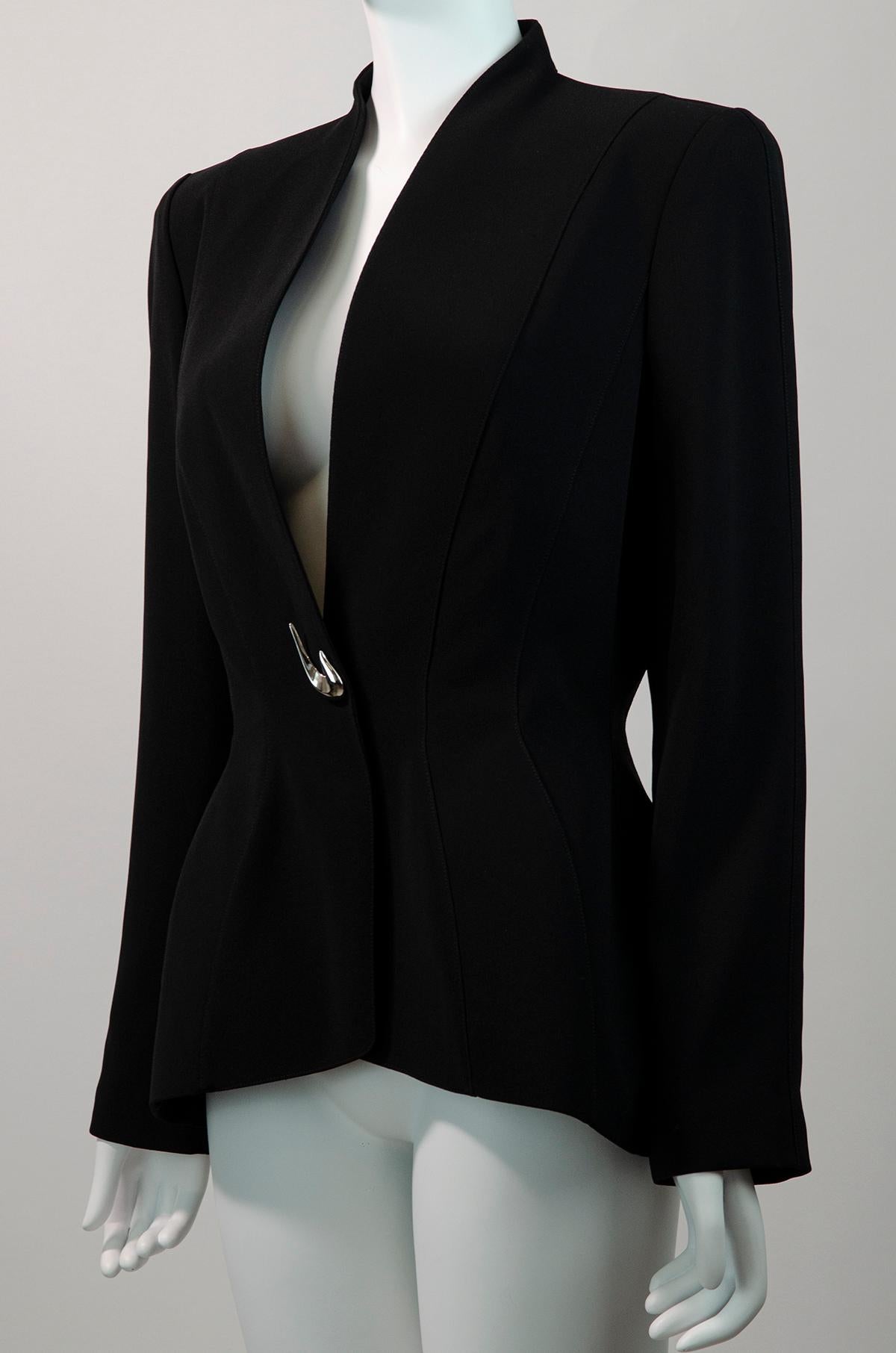 THIERRY MUGLER 2000s Vintage Dramatic Hourglass Blazer In Excellent Condition In Berlin, BE