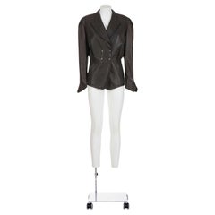 THIERRY MUGLER 80's Double Breast Leather Jacket