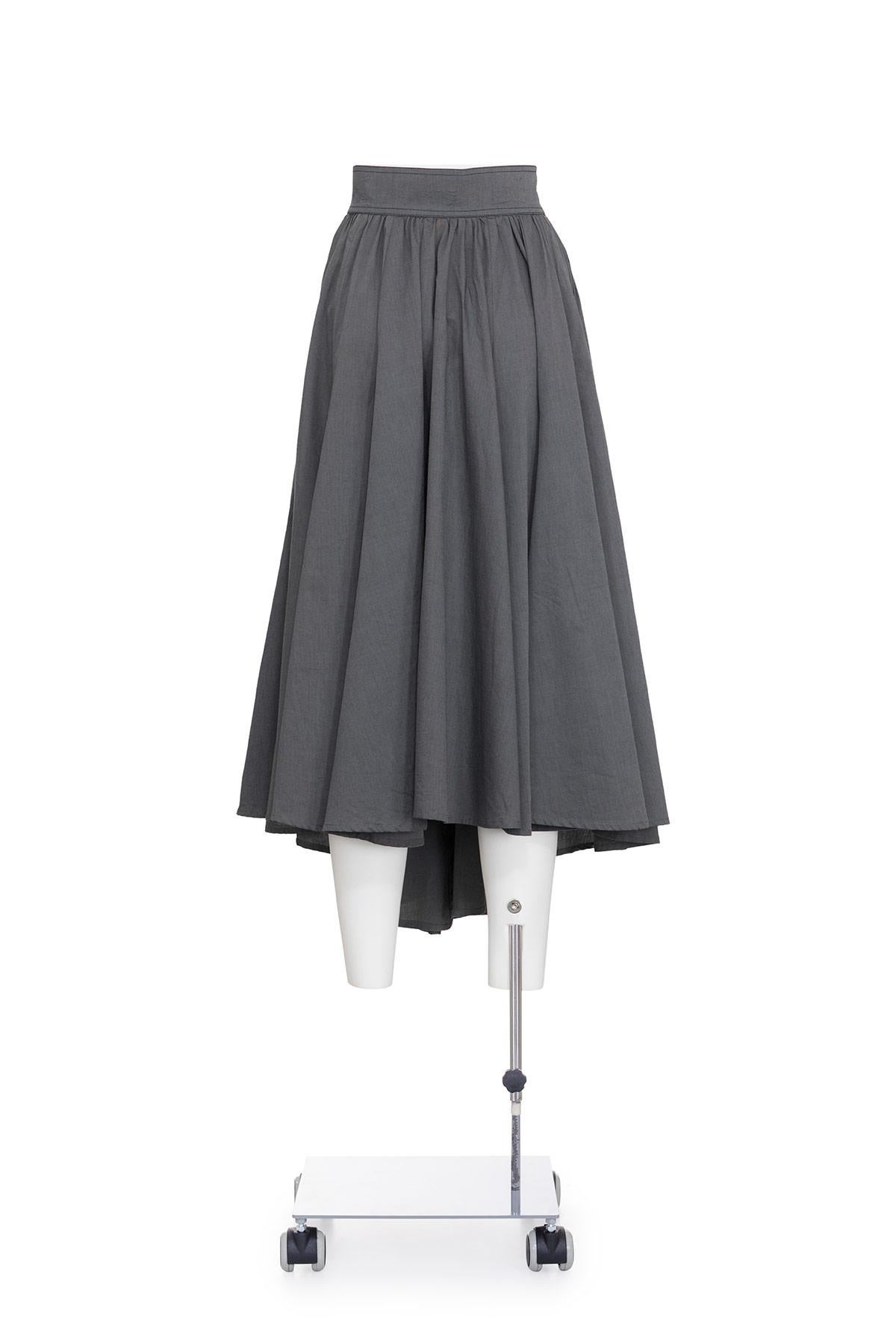 Women's or Men's THIERRY MUGLER 80'S Full Skirt with Buckle Belt