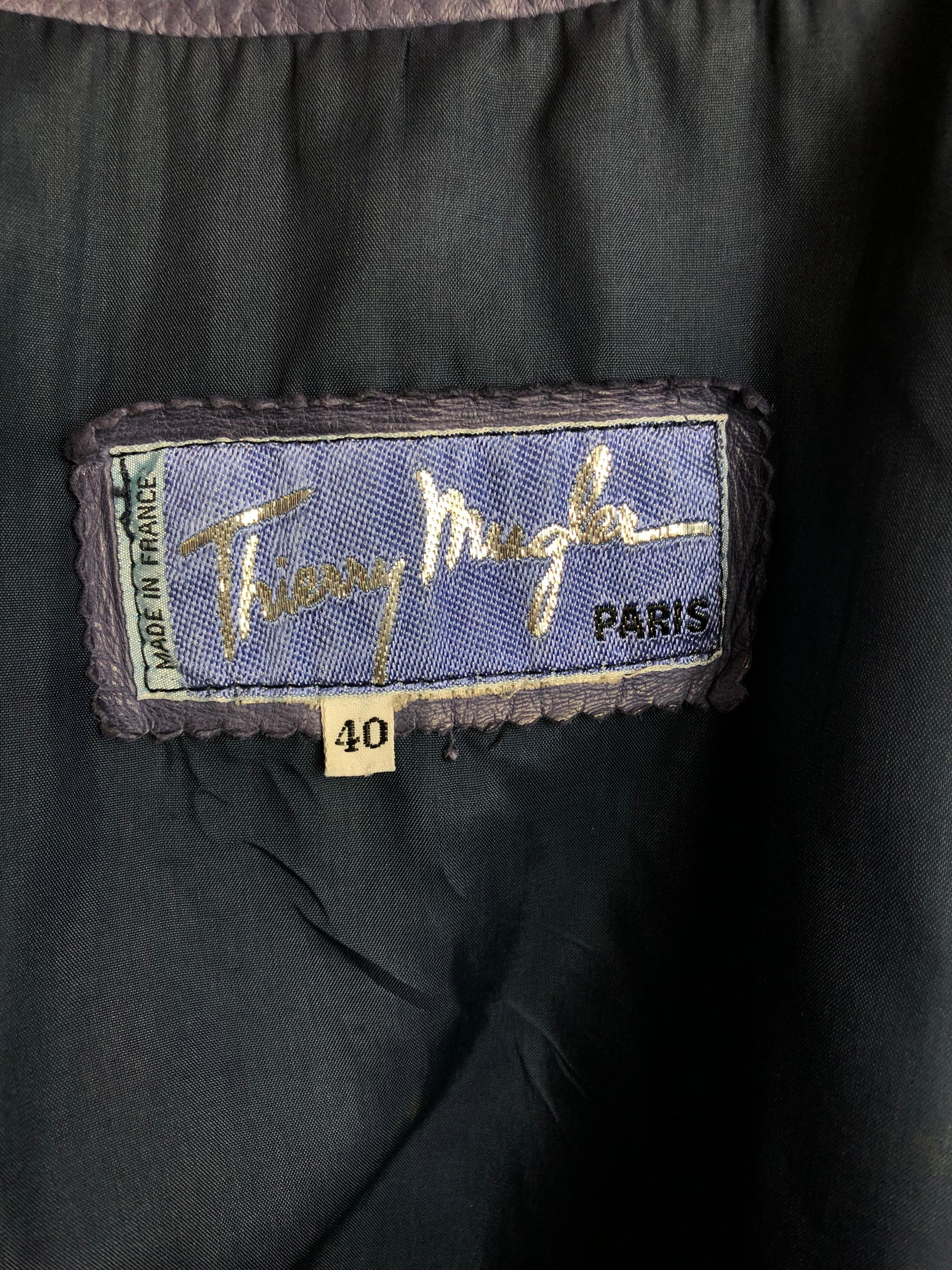 Thierry Mugler 80s violet Jacket 2