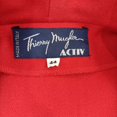 Rotes Kleid von Thierry Mugler Active mit Vintage-Taille aus den 80ern