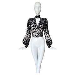 Thierry Mugler Archival FW 2001 Runway Silk Blouse Leo