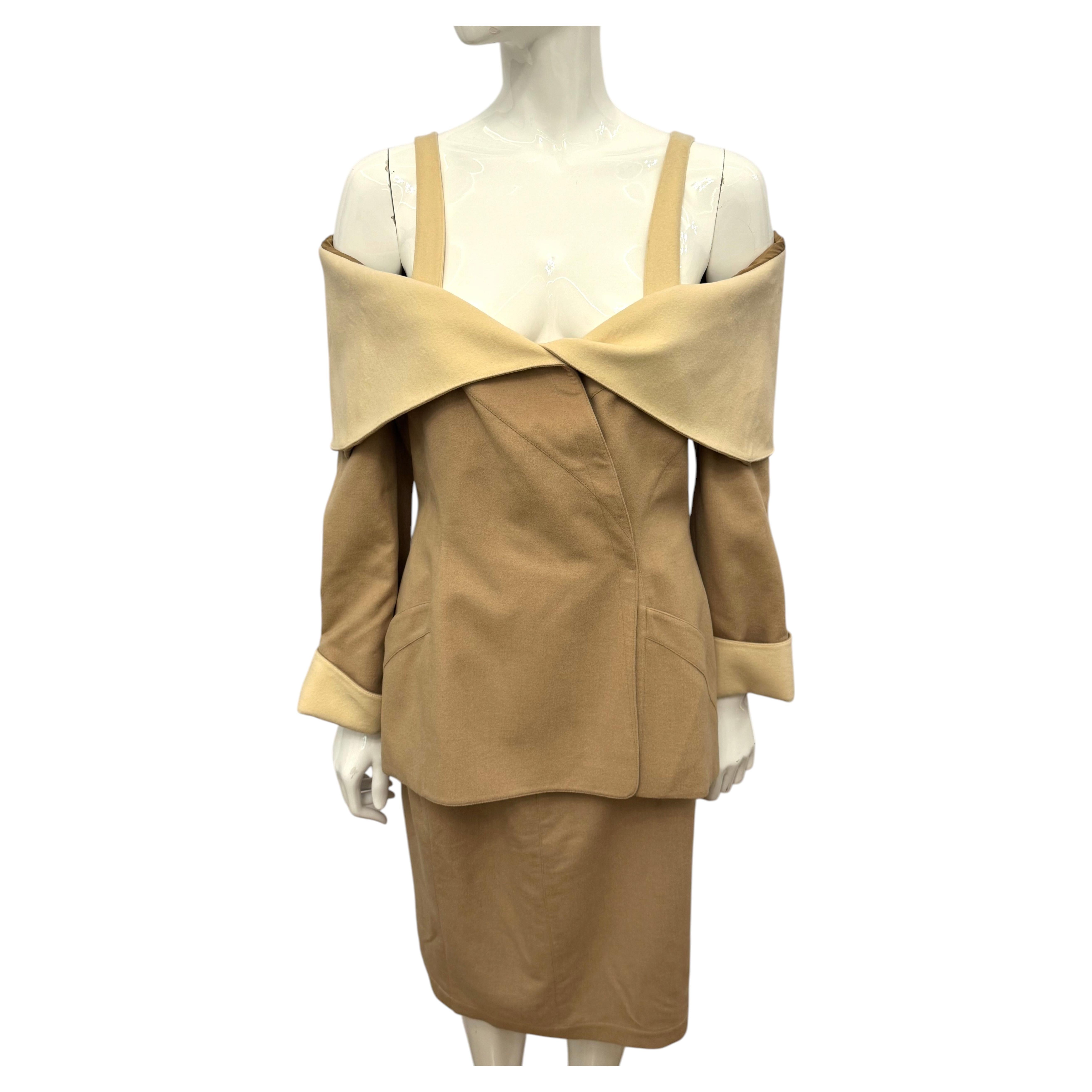 Thierry Mugler archival iconic suit skirt For Sale