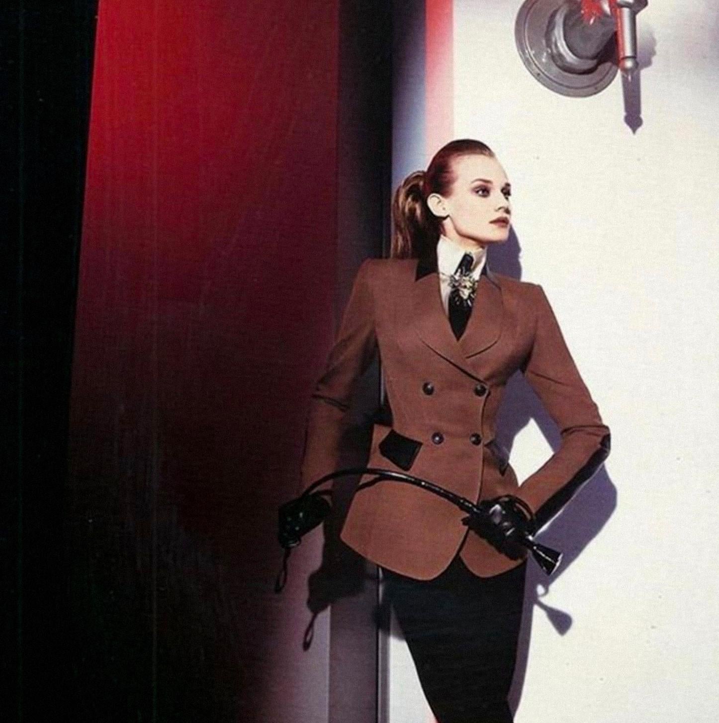 Donna Giacca da passerella d'archivio di Thierry Mugler FW 1996 Les Amazones  Sexy scultoreo in vendita