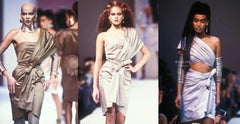 Thierry Mugler Goddess Dress Archival SS 1988 Sculptural Gown